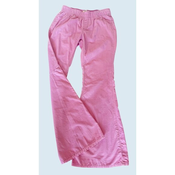 FREE PEOPLE / We The Free Pink Pull On Flare Corduroy Pants Jeans Sz 28 - Picture 1 of 7